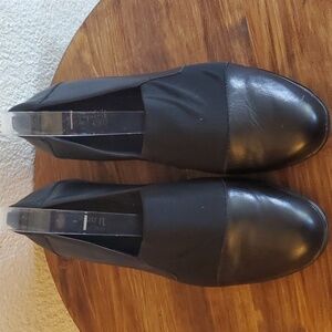 Easy Spirit E360 |Womens Black Leather Comfort Loafers Slip On  Neutral Shoes 8W